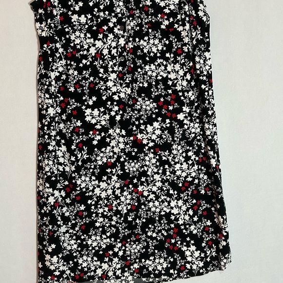 J. Jill Black and White Floral Button Dress - Picture 2 of 9